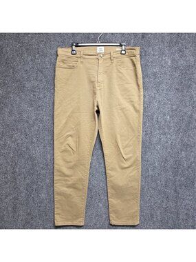Flint and Tinder Pants Mens 34x30 Khaki Tapered Fit Huckberry Stretch Chino